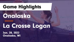 Onalaska  vs La Crosse Logan Game Highlights - Jan. 28, 2022
