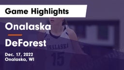 Onalaska  vs DeForest  Game Highlights - Dec. 17, 2022