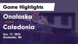 Onalaska  vs Caledonia  Game Highlights - Jan. 17, 2023