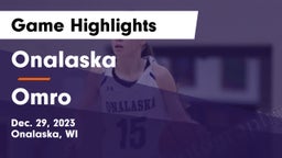 Onalaska  vs Omro  Game Highlights - Dec. 29, 2023