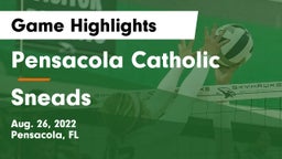 Pensacola Catholic  vs Sneads  Game Highlights - Aug. 26, 2022