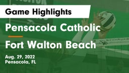 Pensacola Catholic  vs Fort Walton Beach  Game Highlights - Aug. 29, 2022