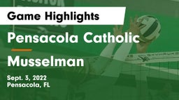 Pensacola Catholic  vs Musselman  Game Highlights - Sept. 3, 2022