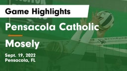 Pensacola Catholic  vs Mosely Game Highlights - Sept. 19, 2022