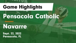 Pensacola Catholic  vs Navarre  Game Highlights - Sept. 22, 2022