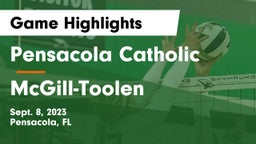Pensacola Catholic  vs McGill-Toolen  Game Highlights - Sept. 8, 2023