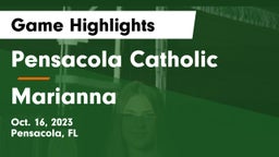 Pensacola Catholic  vs Marianna  Game Highlights - Oct. 16, 2023