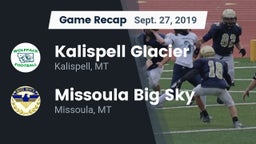 Recap: Kalispell Glacier  vs. Missoula Big Sky  2019