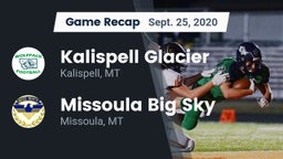 Recap: Kalispell Glacier  vs. Missoula Big Sky  2020