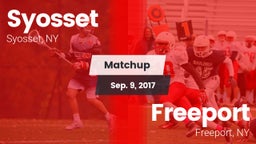 Matchup: Syosset  vs. Freeport  2017