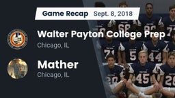 Recap: Walter Payton College Prep vs. Mather  2018