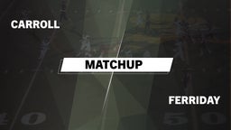 Matchup: Carroll  vs. Ferriday  2016