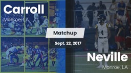 Matchup: Carroll  vs. Neville  2017