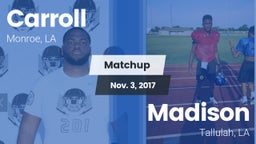 Matchup: Carroll  vs. Madison  2017
