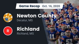 Recap: Newton County  vs. Richland  2020