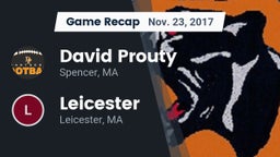 Recap: David Prouty  vs. Leicester  2017