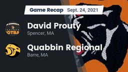 Recap: David Prouty  vs. Quabbin Regional  2021