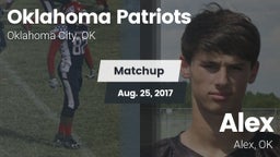 Matchup: Oklahoma Patriots vs. Alex  2017