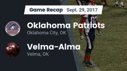 Recap: Oklahoma Patriots vs. Velma-Alma  2017