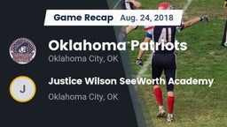 Recap: Oklahoma Patriots vs. Justice Wilson SeeWorth Academy  2018