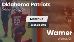 Matchup: Oklahoma Patriots vs. Warner  2018