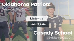 Matchup: Oklahoma Patriots vs. Casady School 2020