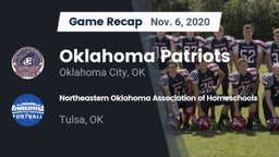 Recap: Oklahoma Patriots vs. Northeastern Oklahoma Association of Homeschools 2020