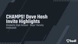 Highlight of CHAMPS! Dave Hash Invite Highlights