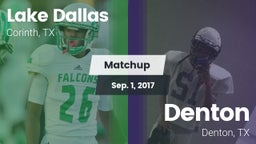 Matchup: Lake Dallas High vs. Denton  2017