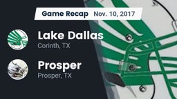 Recap: Lake Dallas  vs. Prosper  2017