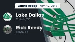Recap: Lake Dallas  vs. Rick Reedy  2017