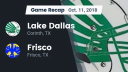 Recap: Lake Dallas  vs. Frisco  2018