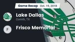 Recap: Lake Dallas  vs. Frisco Memorial 2018