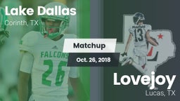 Matchup: Lake Dallas High vs. Lovejoy  2018