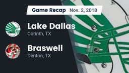 Recap: Lake Dallas  vs. Braswell  2018