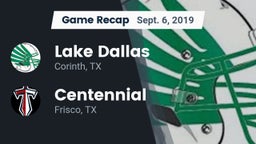 Recap: Lake Dallas  vs. Centennial  2019