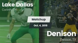 Matchup: Lake Dallas High vs. Denison  2019