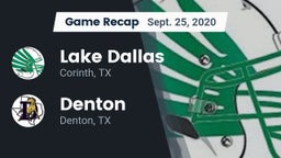 Recap: Lake Dallas  vs. Denton  2020