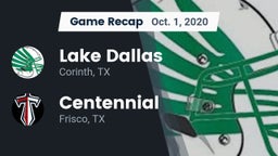 Recap: Lake Dallas  vs. Centennial  2020