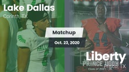 Matchup: Lake Dallas High vs. Liberty  2020
