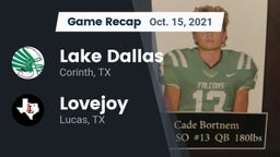 Recap: Lake Dallas  vs. Lovejoy  2021