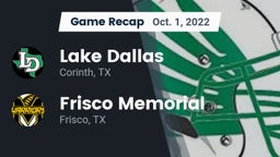 Recap: Lake Dallas  vs. Frisco Memorial  2022