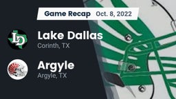 Recap: Lake Dallas  vs. Argyle  2022