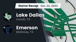 Recap: Lake Dallas  vs. Emerson  2022