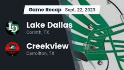 Recap: Lake Dallas  vs. Creekview  2023