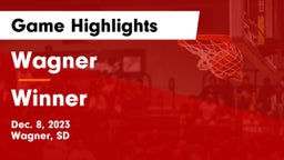 Wagner  vs Winner  Game Highlights - Dec. 8, 2023