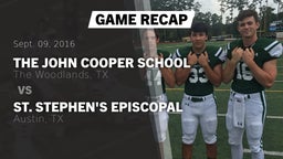 Recap: The John Cooper School vs. St. Stephen's Episcopal  2016