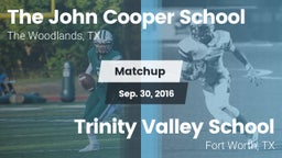 Matchup: John Cooper School vs. Trinity Valley School 2016
