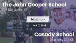 Matchup: John Cooper School vs. Casady School 2016