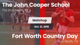 Matchup: John Cooper School vs. Fort Worth Country Day  2016